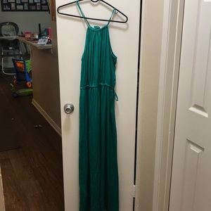 Super cute satin maxi dress